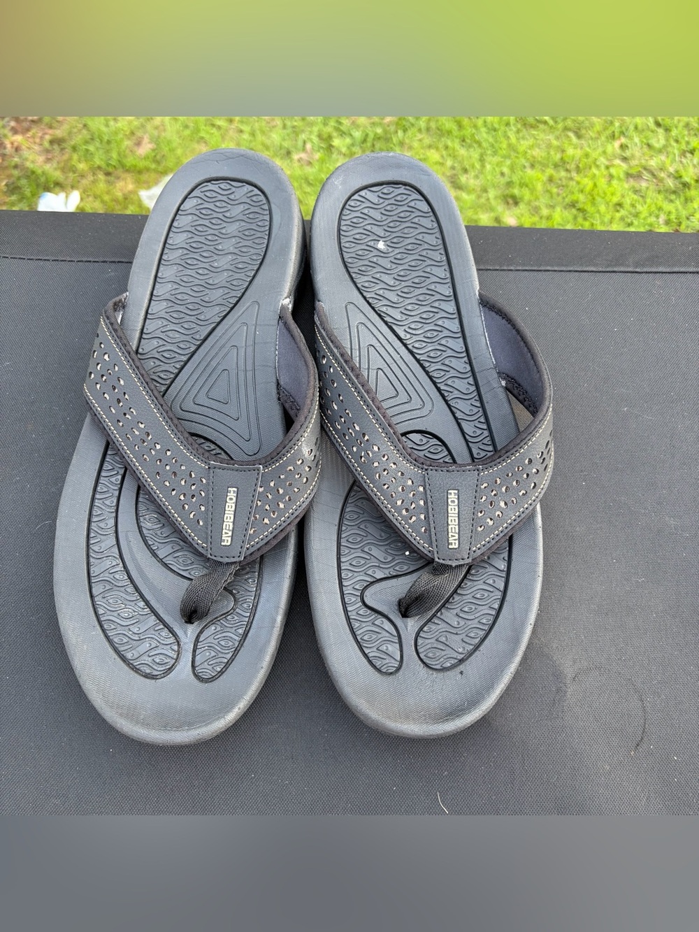 NWOT Hobibear HR5061 Ramble Lite Wide Toe Slippers/ Sport Flip Flops Sz 15 pool